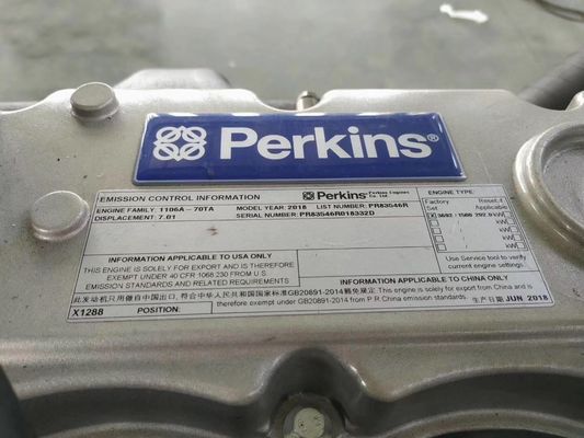 Perkin UK Engine and Lorysumr Leroy Somer Generator 0.25 MVA 3-Phase Electric Generator